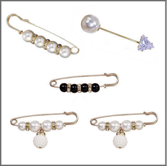 Paquete de broches decorativos